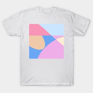 Colored geometry - pink version T-Shirt